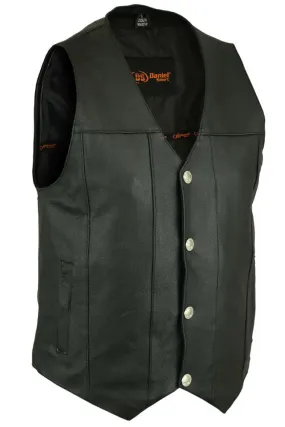 DS141 Men's Single Back Panel CCW Vest W Buffalo Nickel Snaps