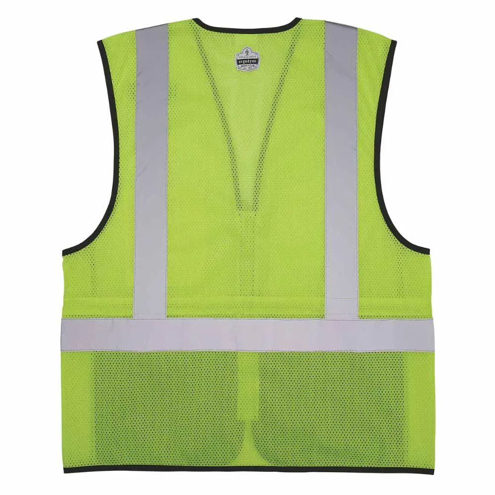 Ergodyne 23017 8210ZBK 2XL/3XL Lime Hi Vis Safety Vest