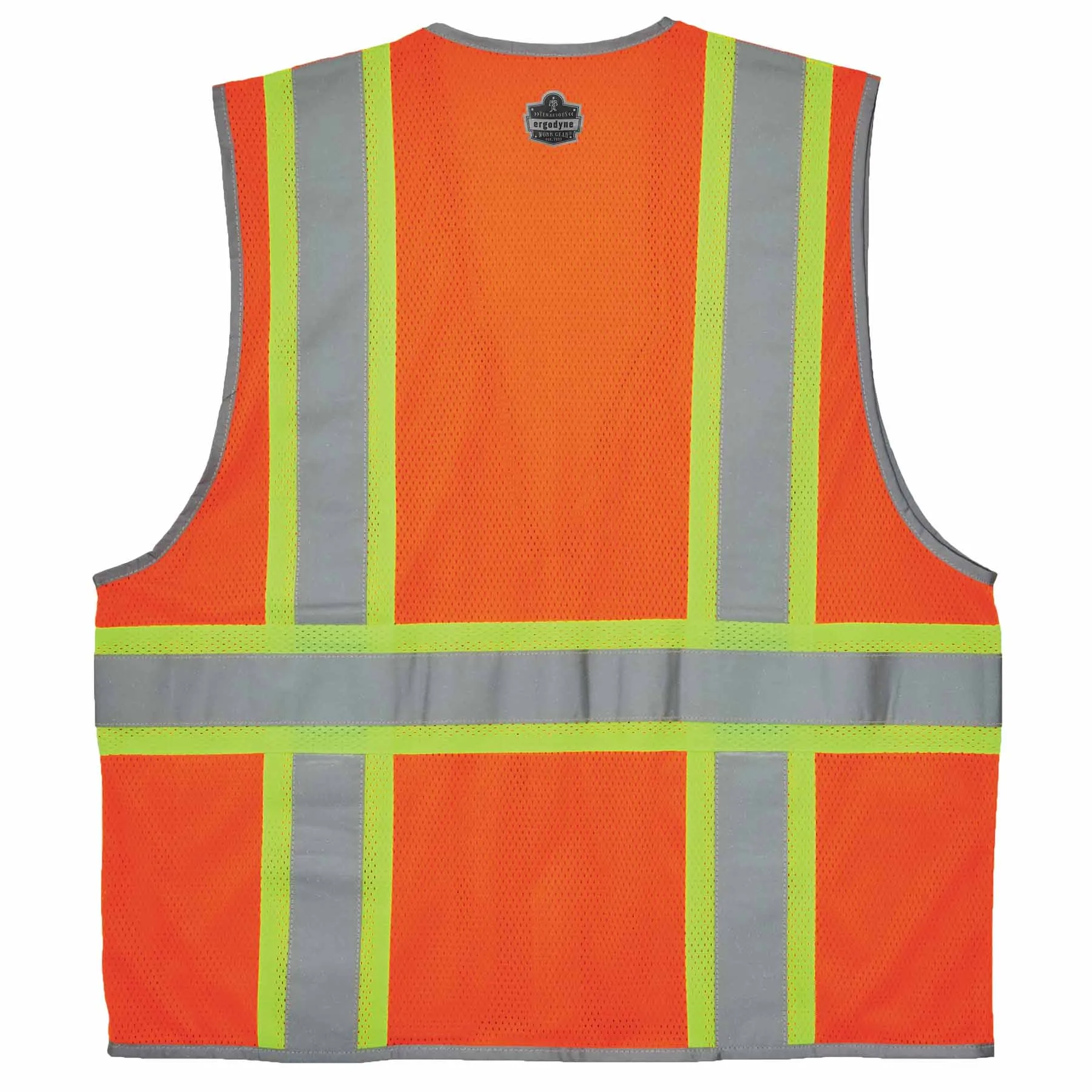 Ergodyne 24578 8246Z-S 4XL Orange Class 2 Two-Tone Mesh Vest - Single Size