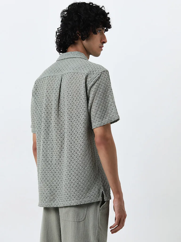 ETA Sage Knitted Relaxed-Fit Cotton Shirt