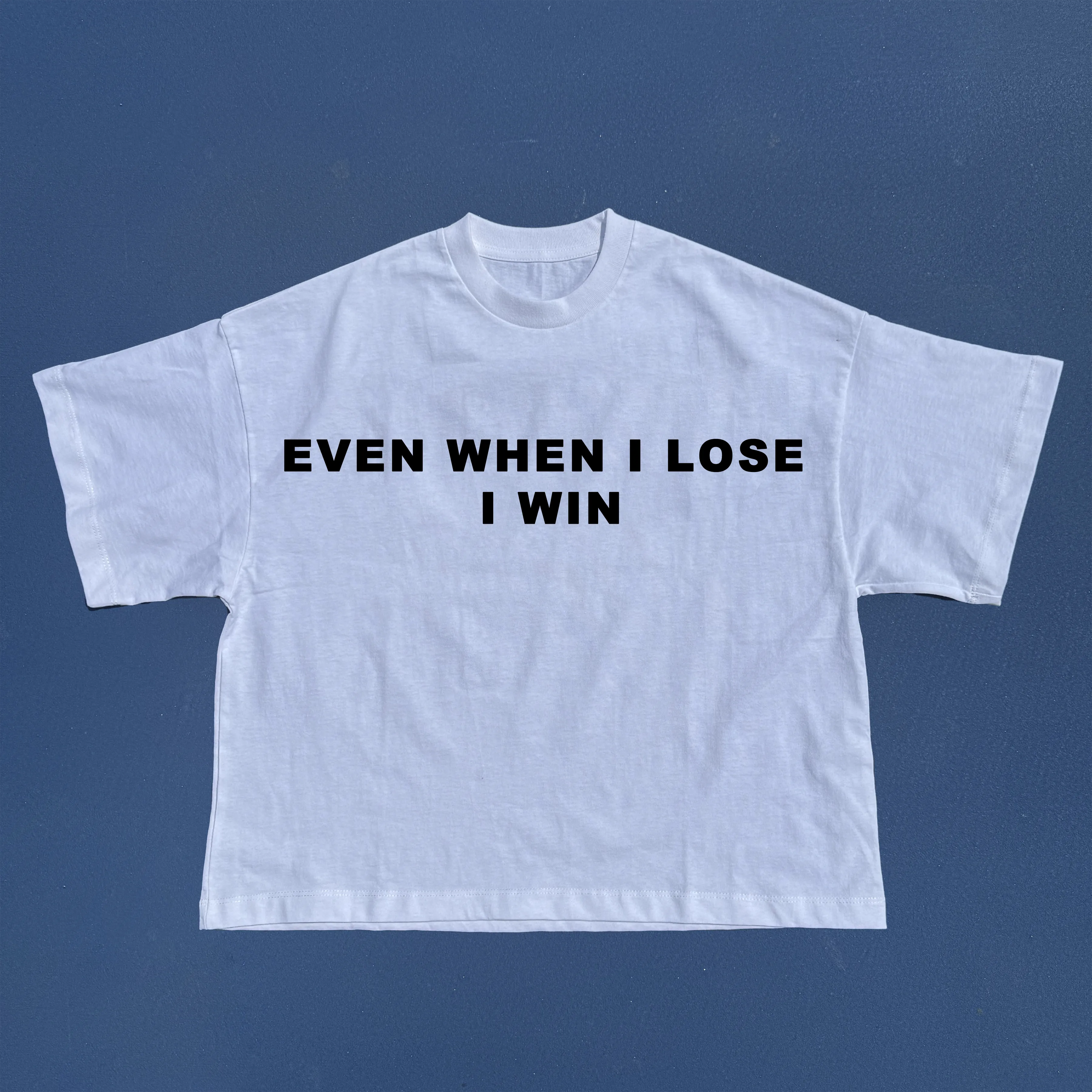 Even When i Lose i Win Cropped tshirt