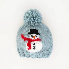 Frosty Snowman Surf Blue Beanie Hat for Baby & Kids