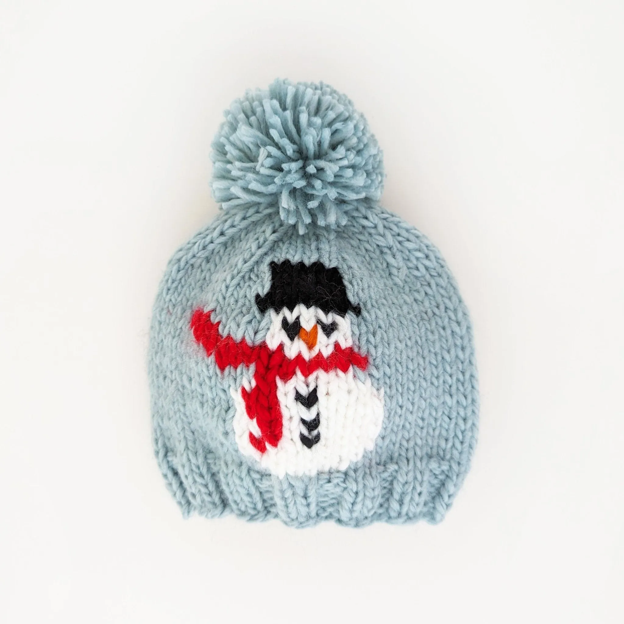 Frosty Snowman Surf Blue Beanie Hat for Baby & Kids