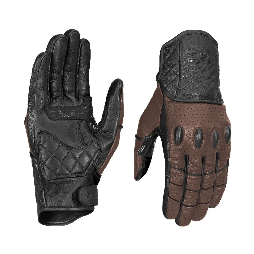 FUEL - RETRO CLASSIC LEATHER MOTORCYCLE GLOVES