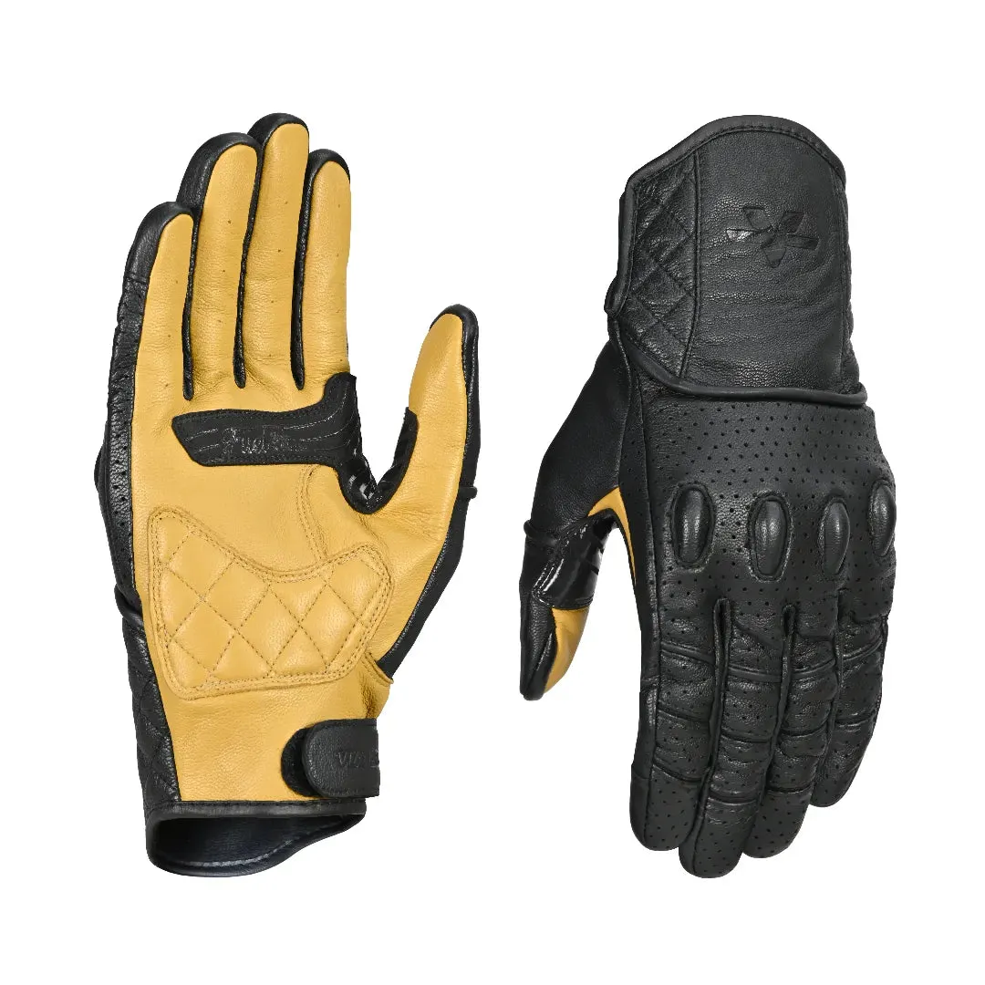 FUEL - RETRO CLASSIC LEATHER MOTORCYCLE GLOVES