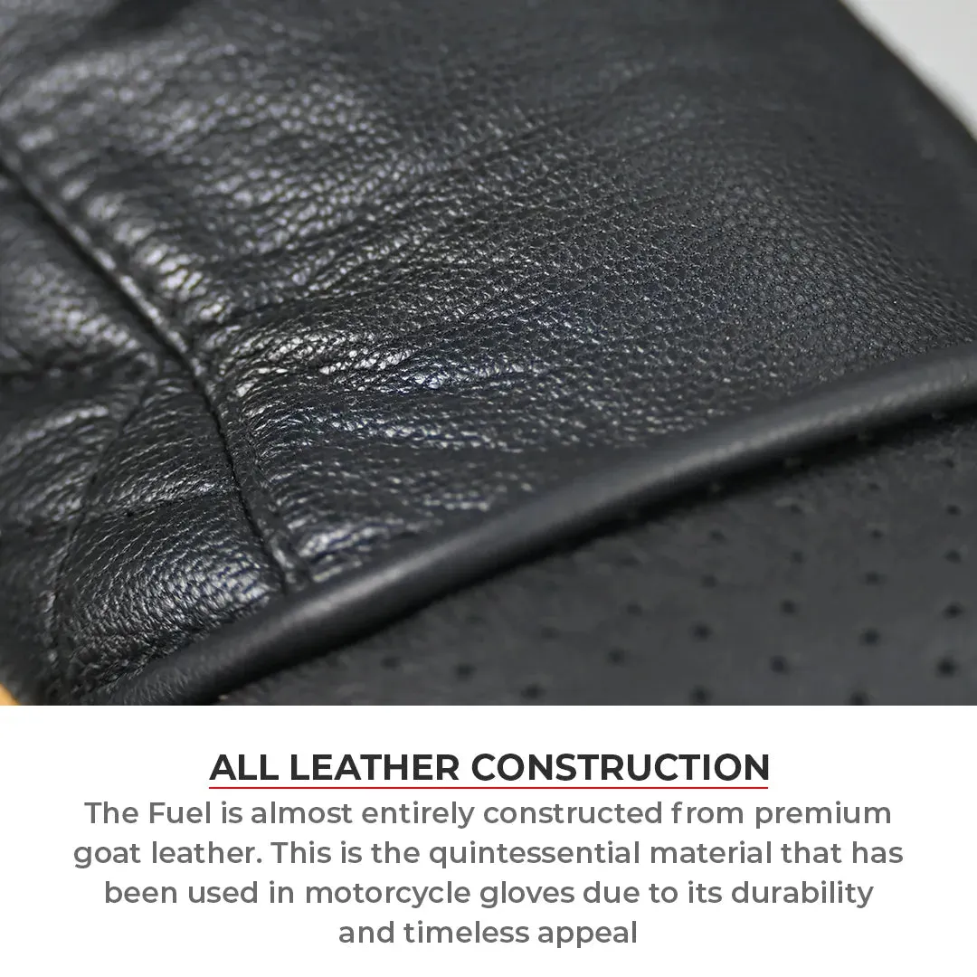 FUEL - RETRO CLASSIC LEATHER MOTORCYCLE GLOVES