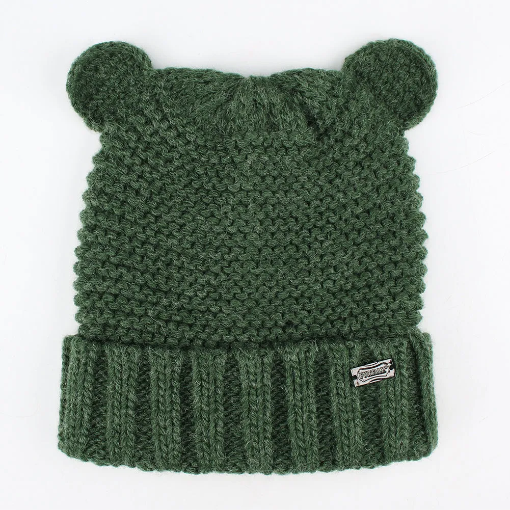 FURTALK Winter Kids Bear Ear Beanie Hats  Drop Shipping HTWL083