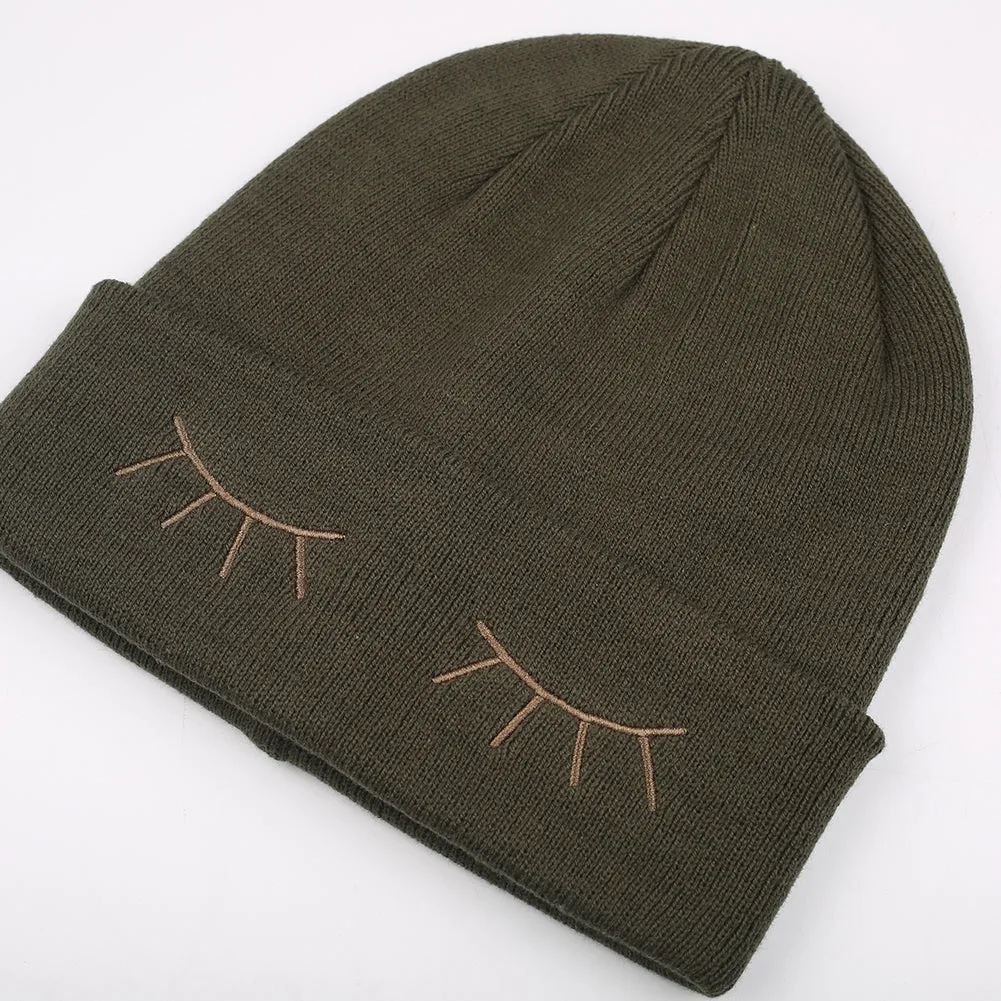 FURTALK Women Winter Beanies Hat Eyes Pattern  Drop Shipping HTWL036