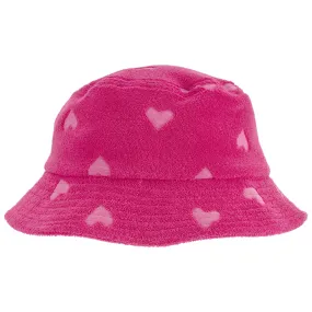 Girls' Pink Heart Bucket Hat 2Q445410