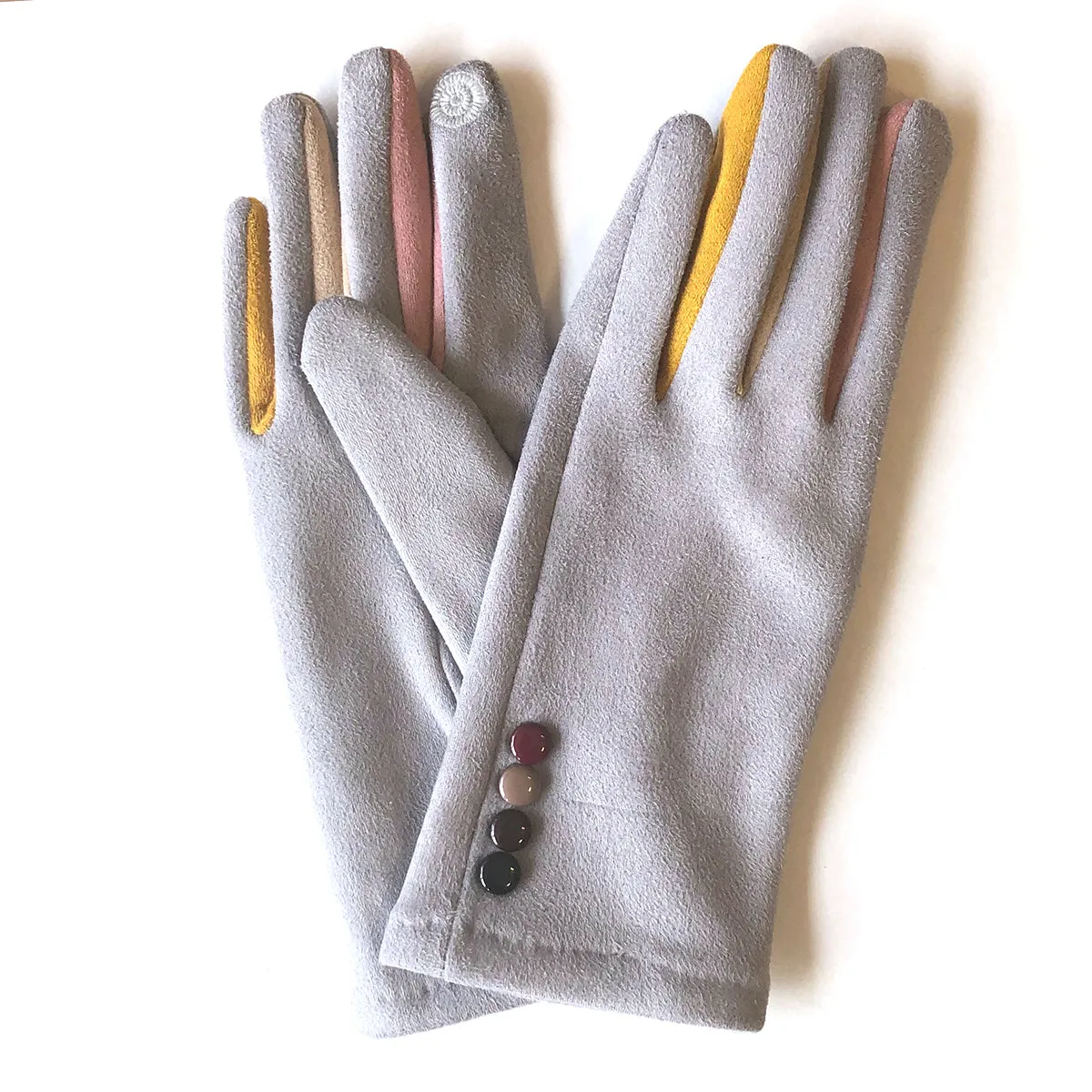 Gloves - Rainbow Buttons