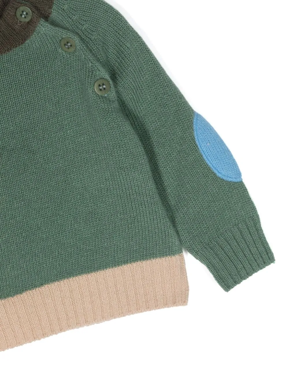 Green 3 Button Sweater