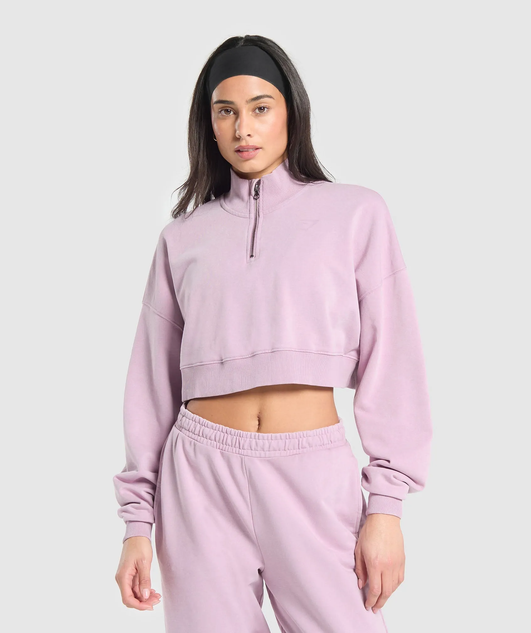 Gymshark Whitney 1/4 Zip - Warm Lilac