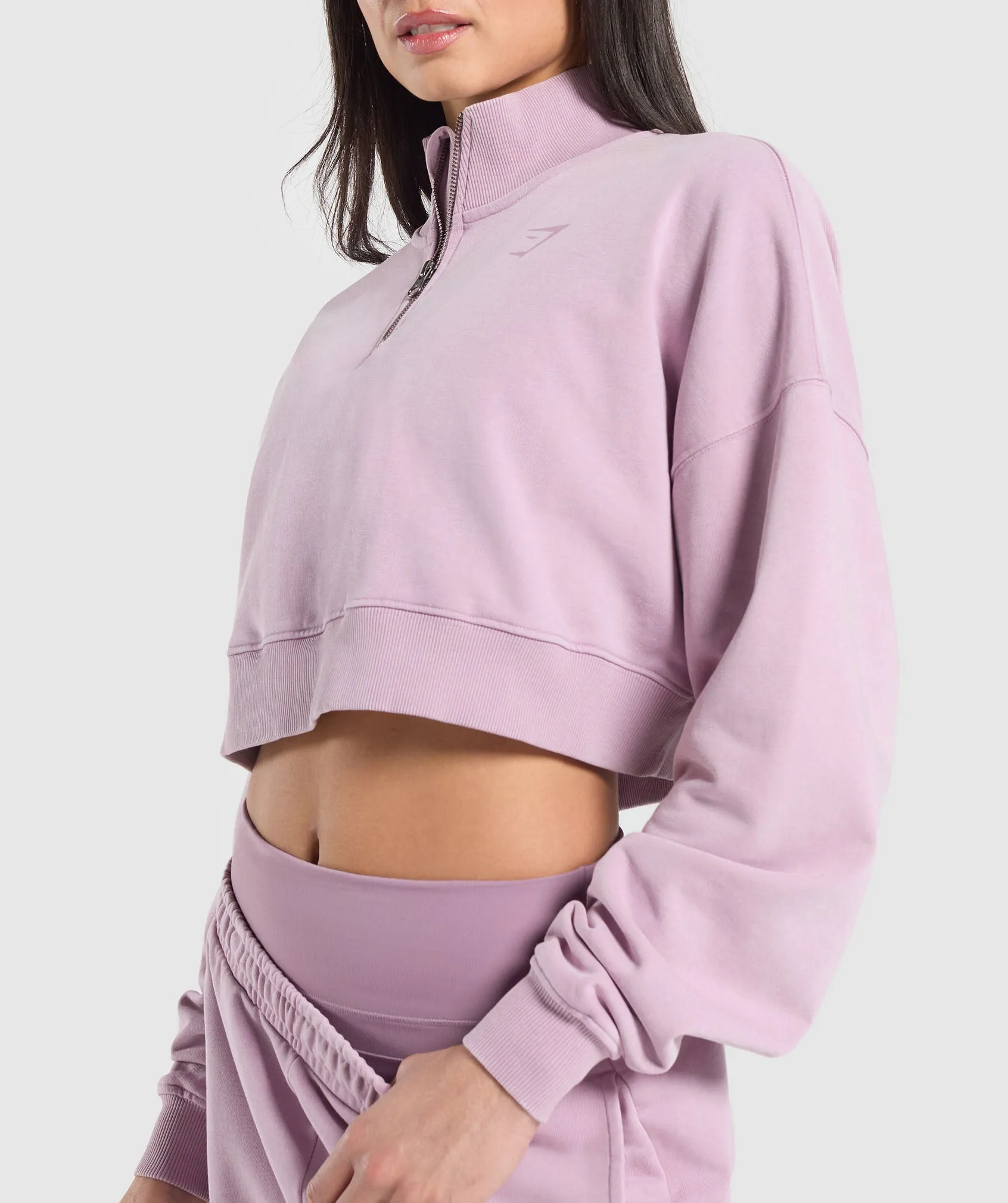 Gymshark Whitney 1/4 Zip - Warm Lilac