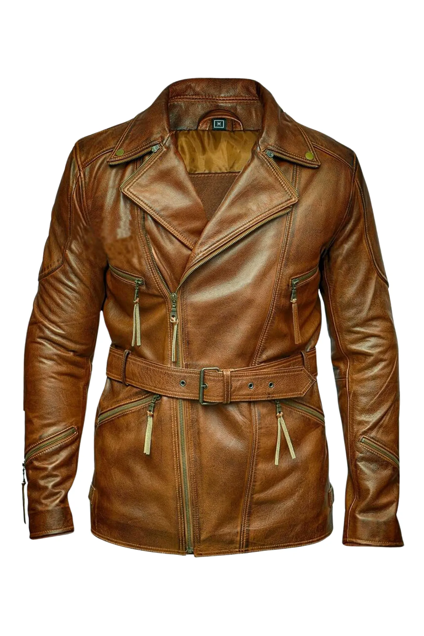 Hawkeye | Men's  Brown Double Breasted Vintage Coat S012