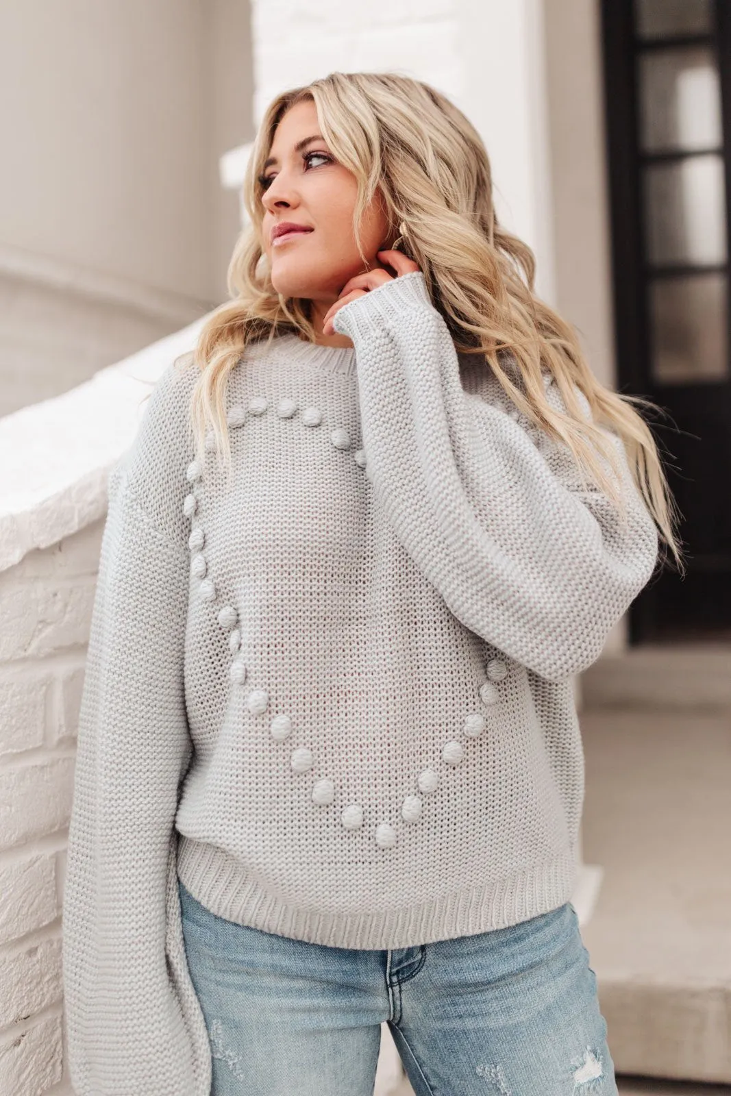 Heart Warmer Sweater in Gray