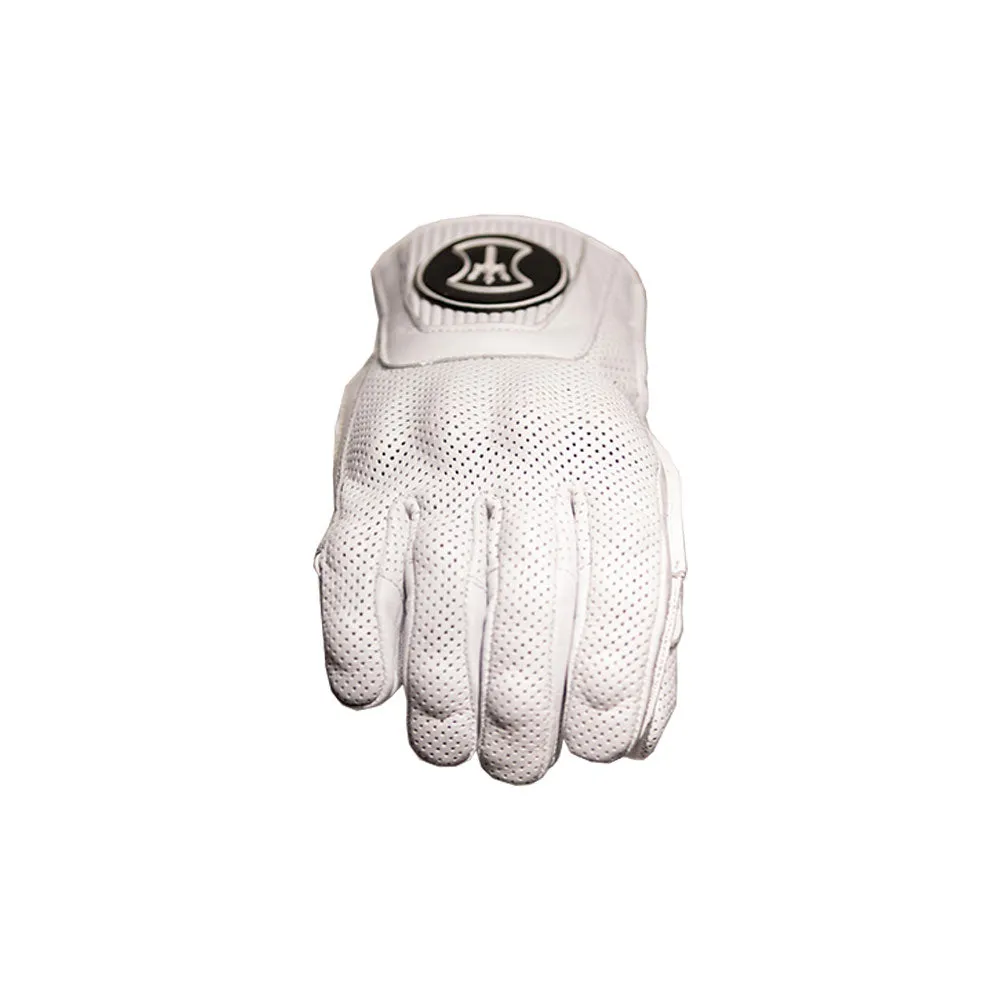 HEROIC ST-R Pro FTR Covered Knuckle Shorty Gloves - White