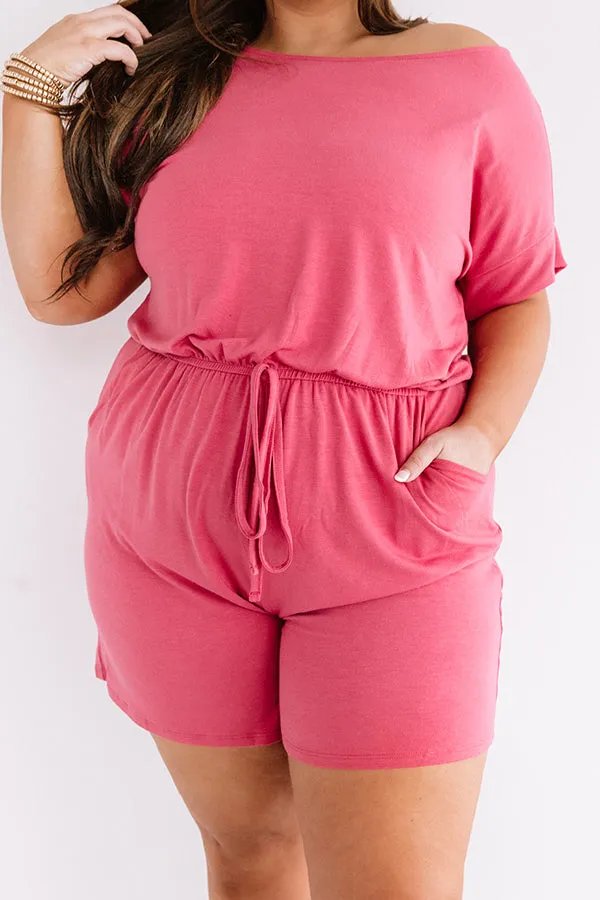 Hit Refresh Romper In Rose Curves