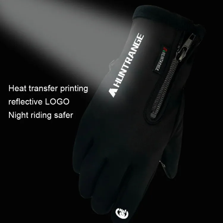 HUNTRANGE A022 Outdoor Waterproof Touch Screen Riding Keep Warm Gloves, Size: XL(Gray)