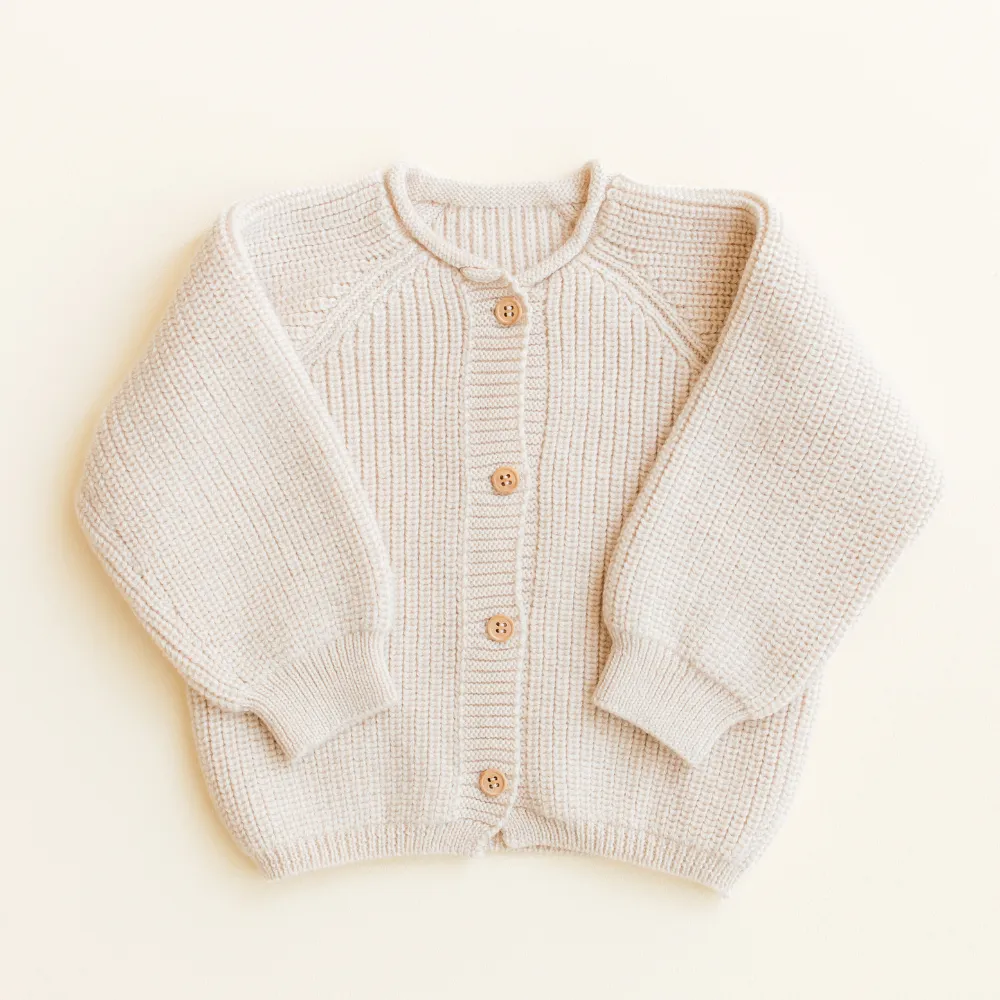 Hvid - Inga - Cardigan - 100% Merino wool