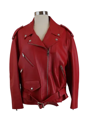 Iconic Belted Leather Jacket