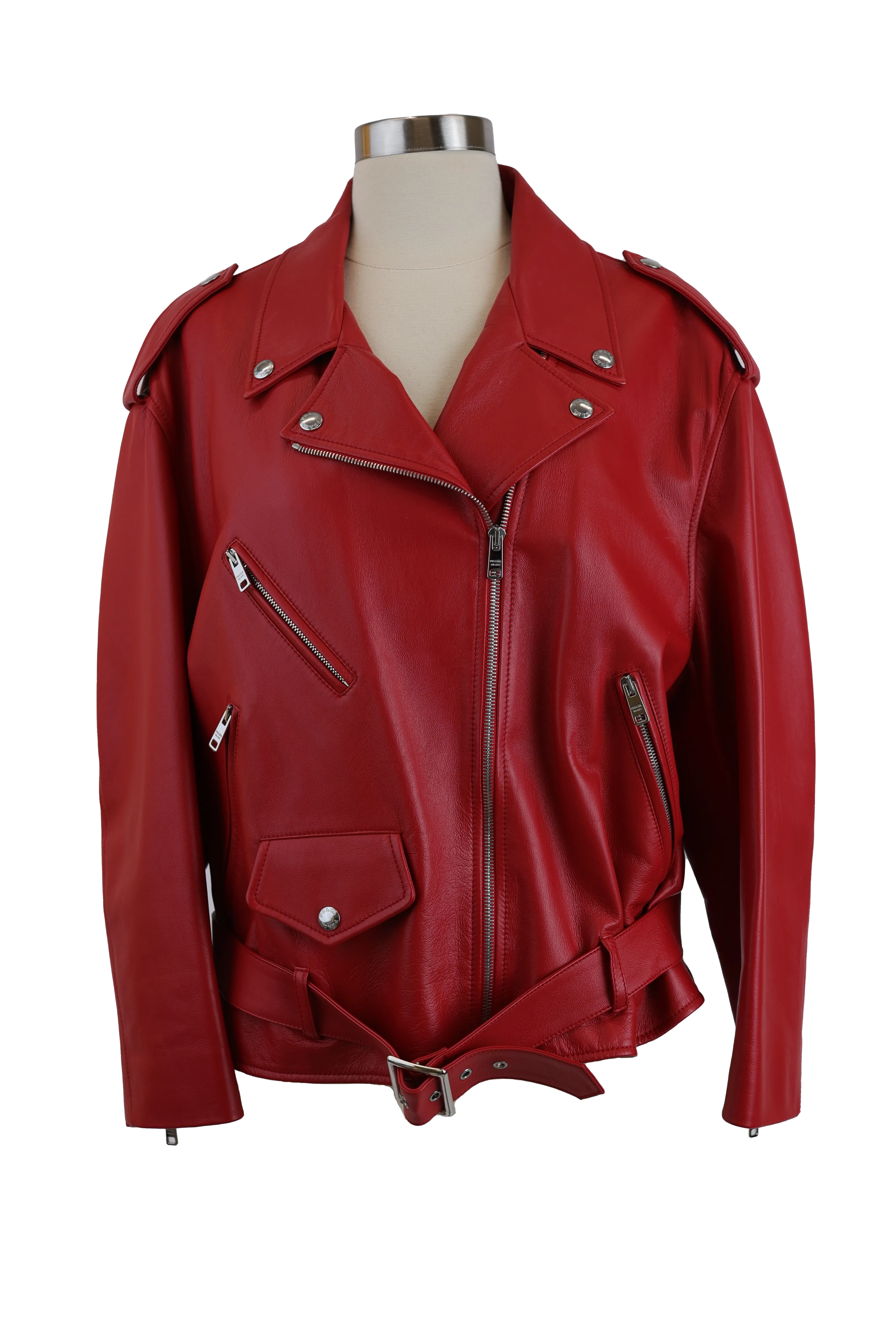 Iconic Belted Leather Jacket