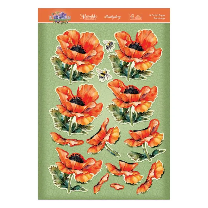 In Full Bloom Deco-Large Set - A Perfect Poppy