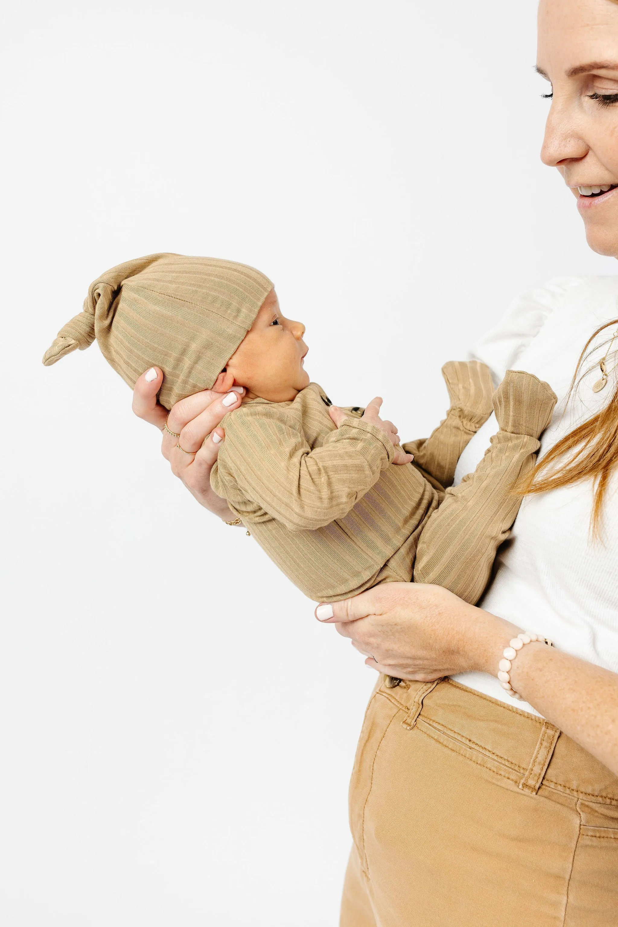 Jake Ribbed Newborn Hat Bundle (Top   Bottom)