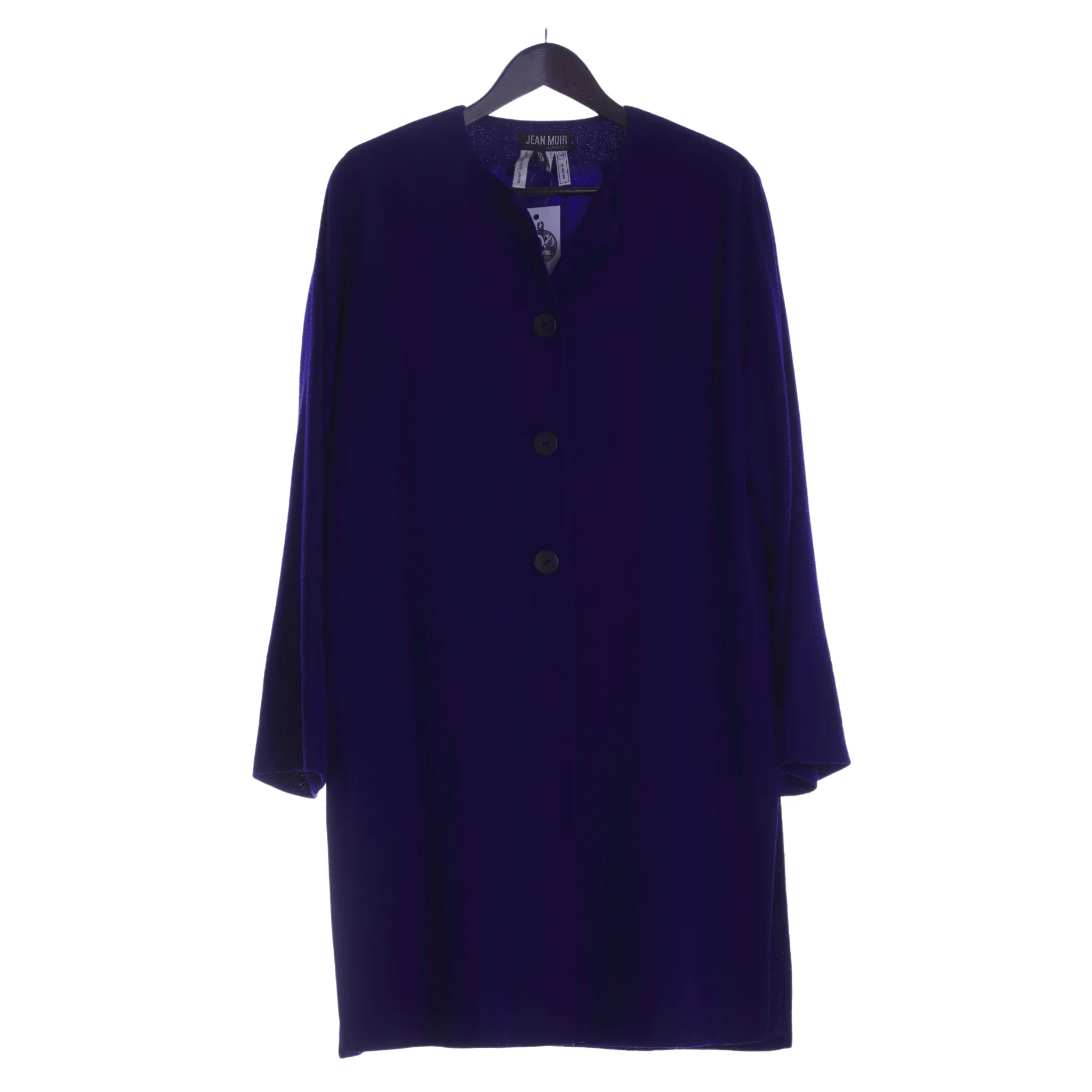 Jean Muir Wool Royal Blue Jacket UK Size 12.