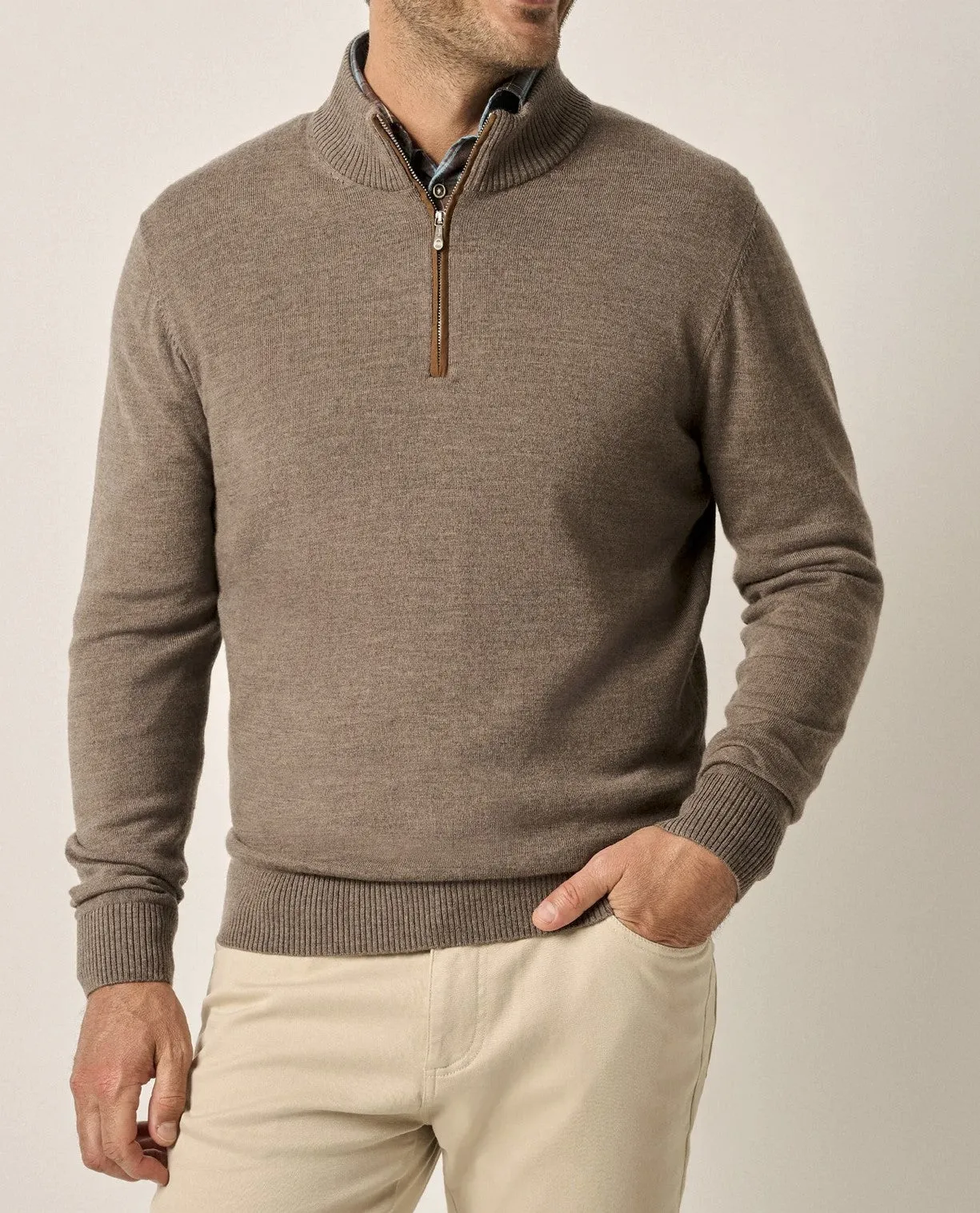 Johnnie-O Raynor Walnut 1/4 Zip