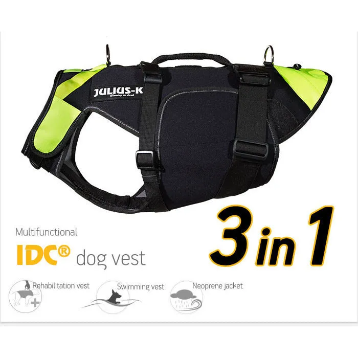 JULIUS K9 Multifunctional IDC 3in1 Dog Vest Life Vest