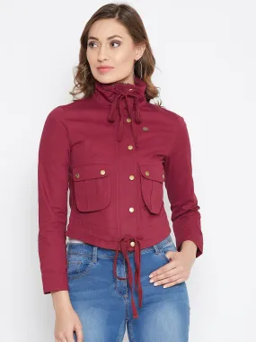 JUMP USA Women Red Casual Tailored Jacket