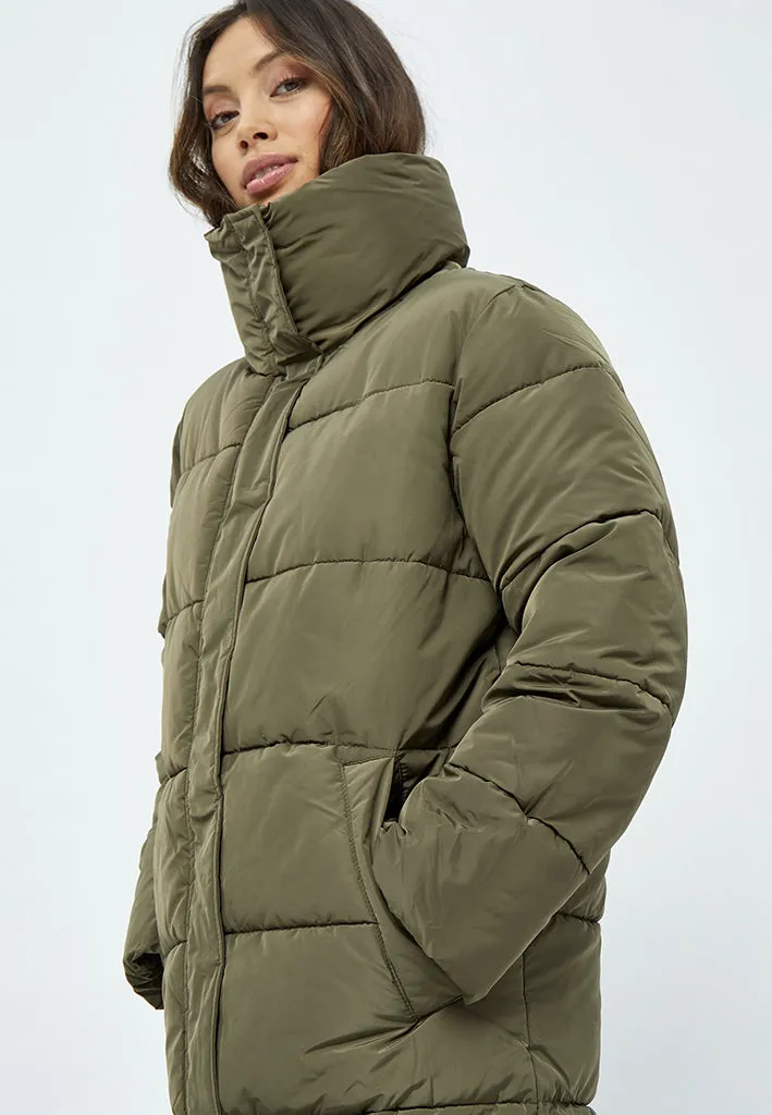 Kenza Puffer Coat - JUNIPER GREEN