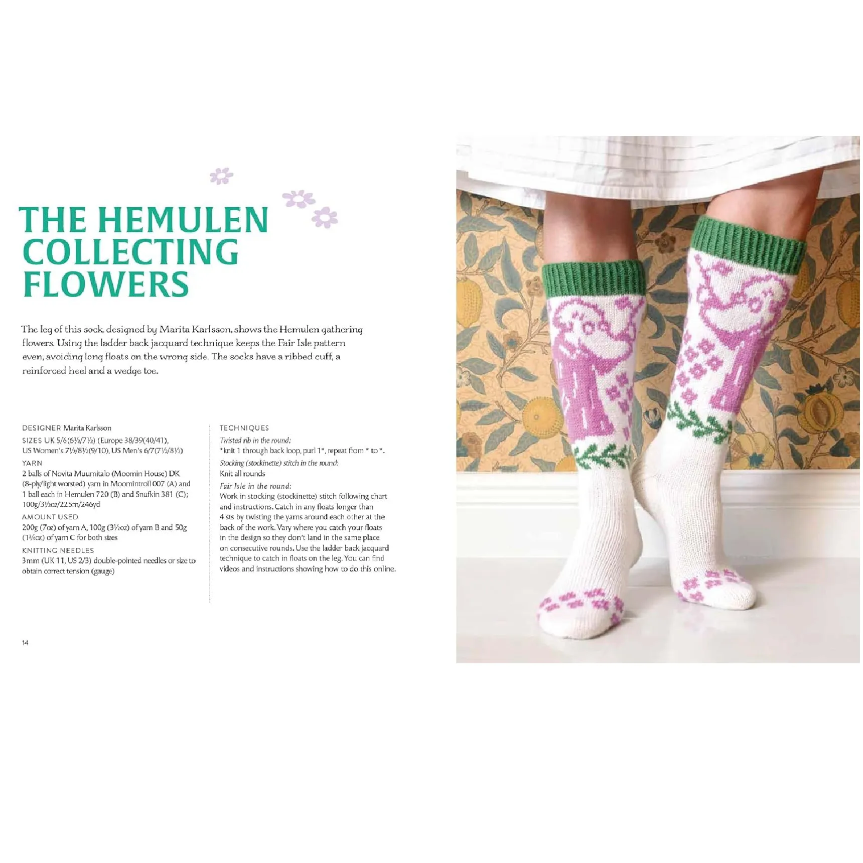 Knitted Moomin Socks book by Linda Permanto