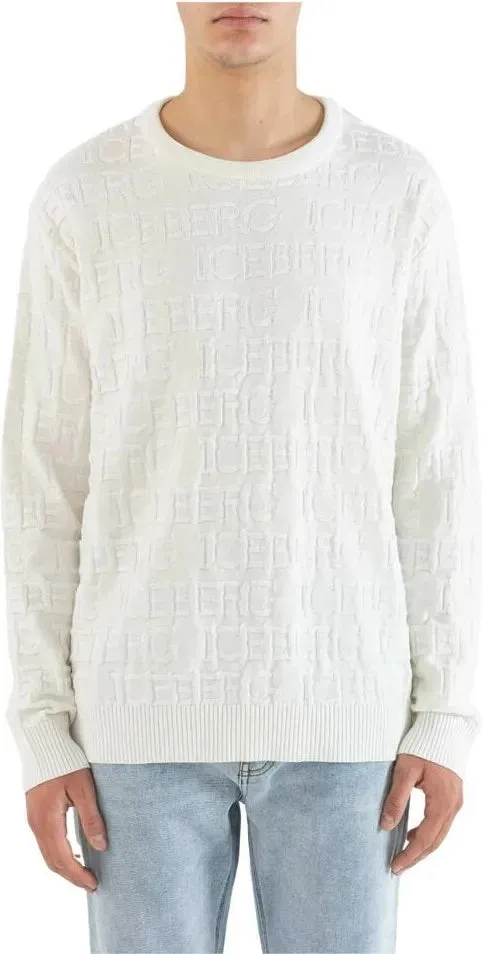 Knitted Text Sweatshirt (Cream) - I23A00270101103