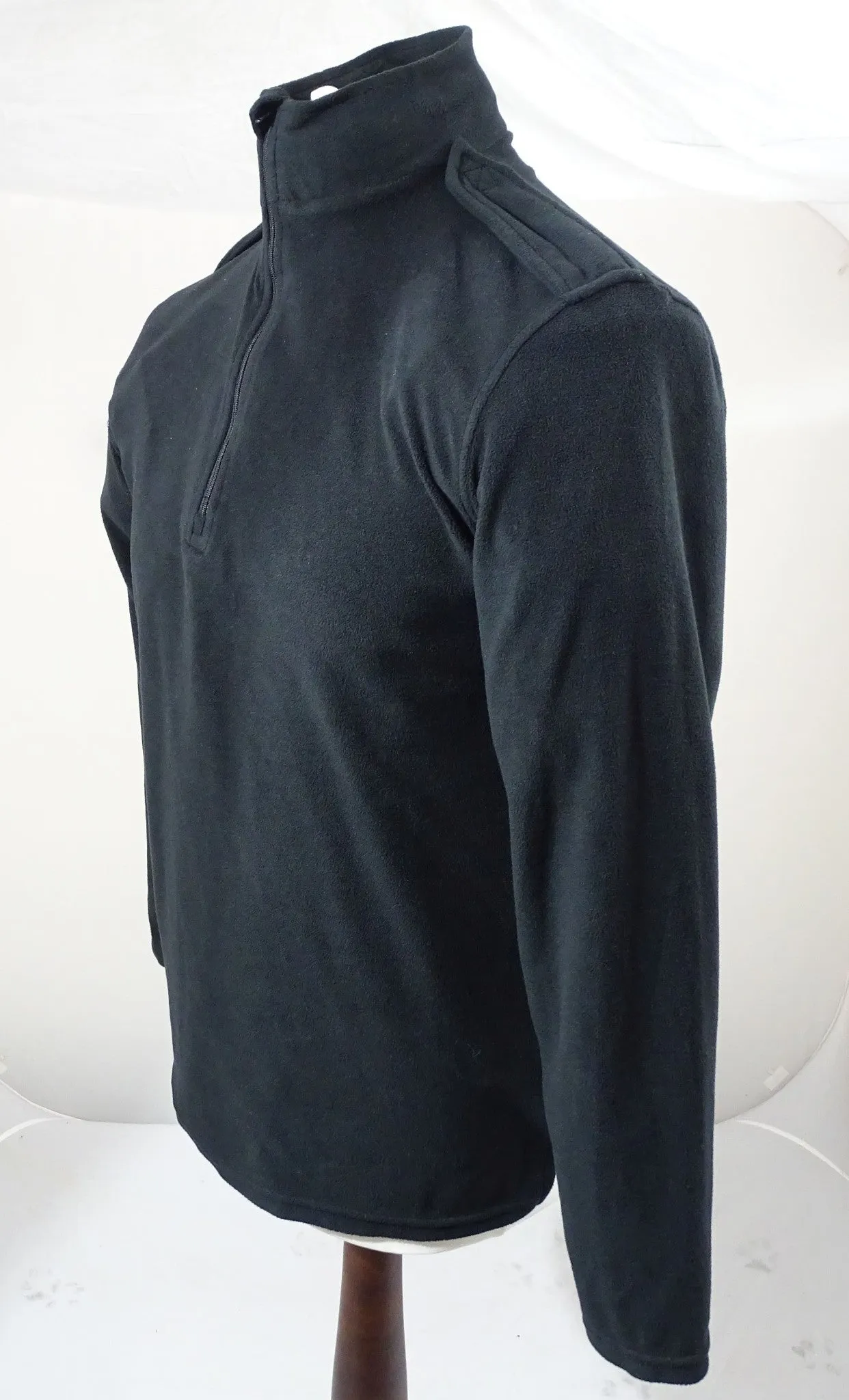 Lightweight Fleece Base Layer 1/4 Zip Black BLAFLC01AN