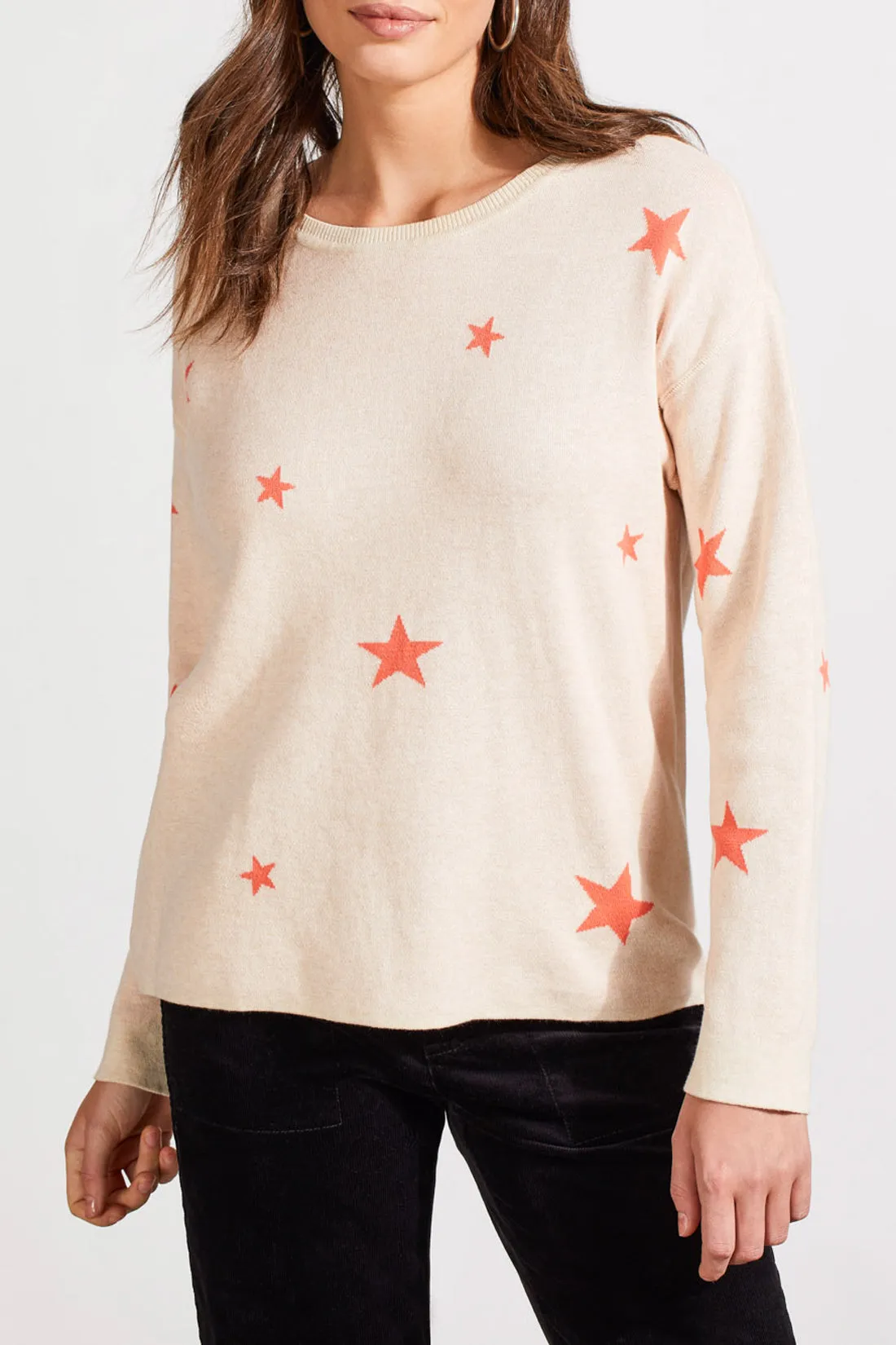 Long Sleeve Crew Neck Reversible Sweater