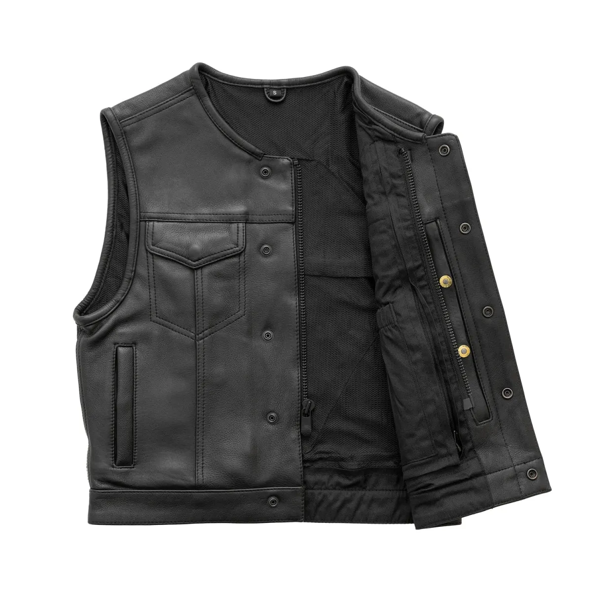 Lowside Men's Motorcycle Leather Vest