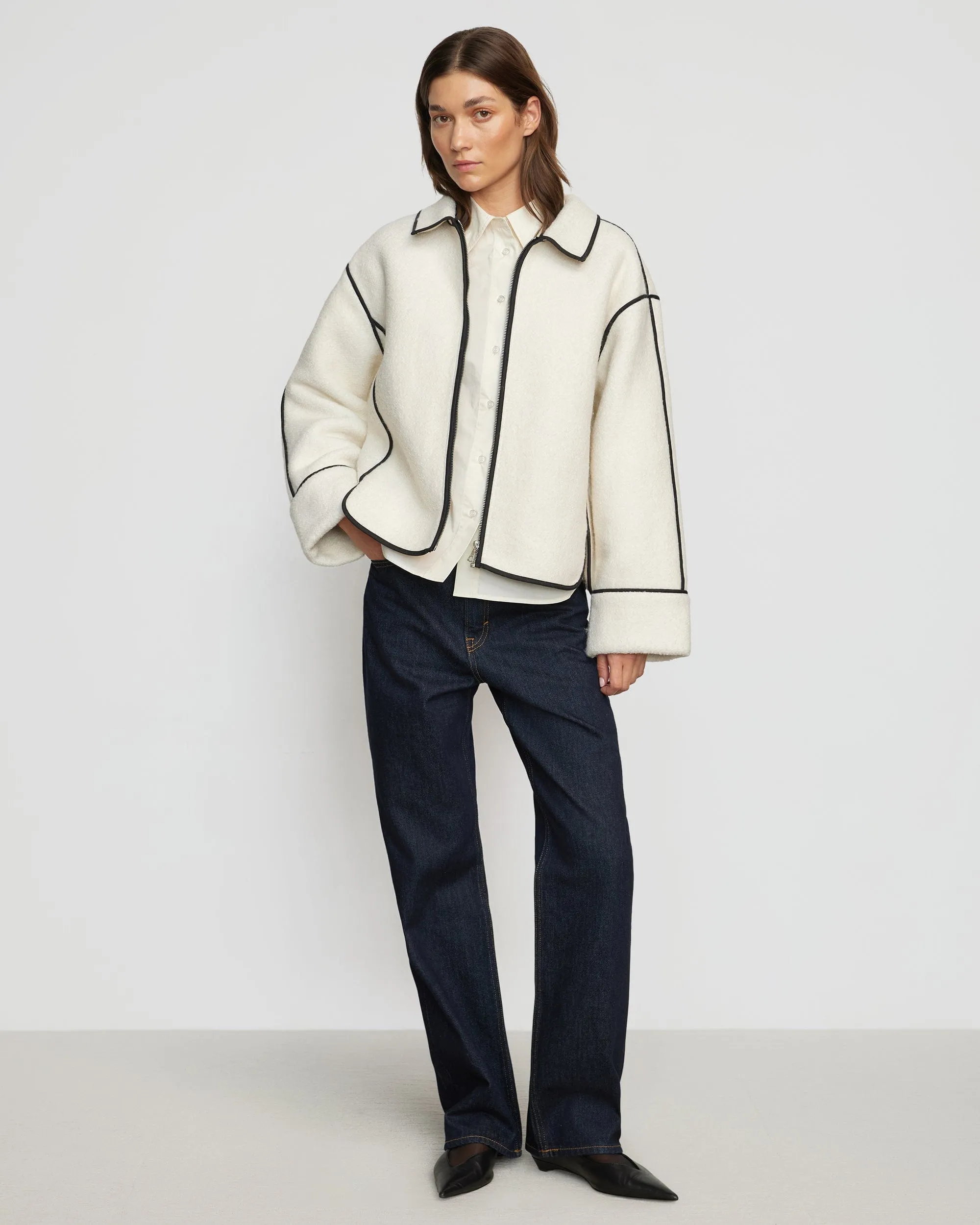 Madison Contrast Trim Coat