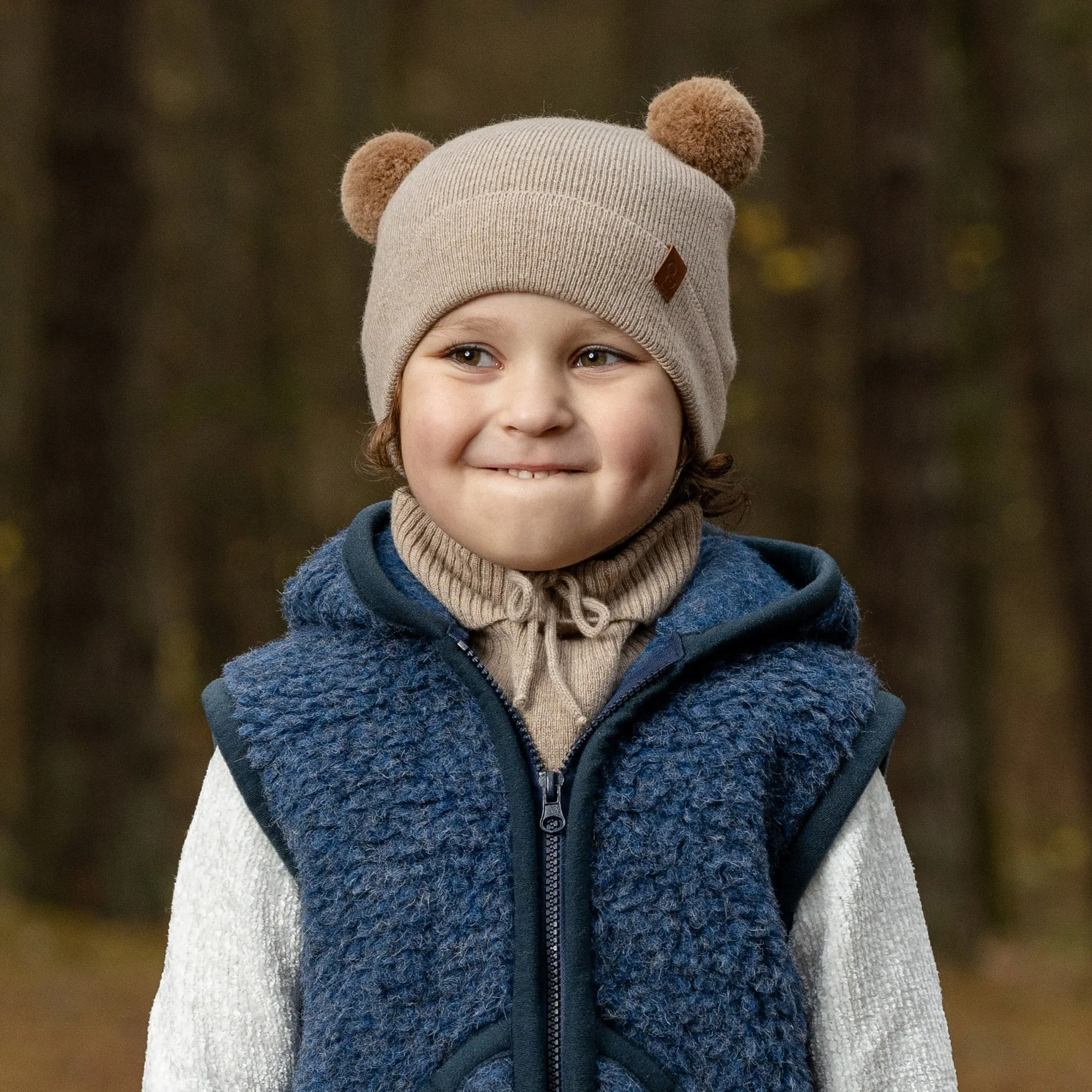 MENIQUE Knit Baby Beanie & Mittens 2-Piece