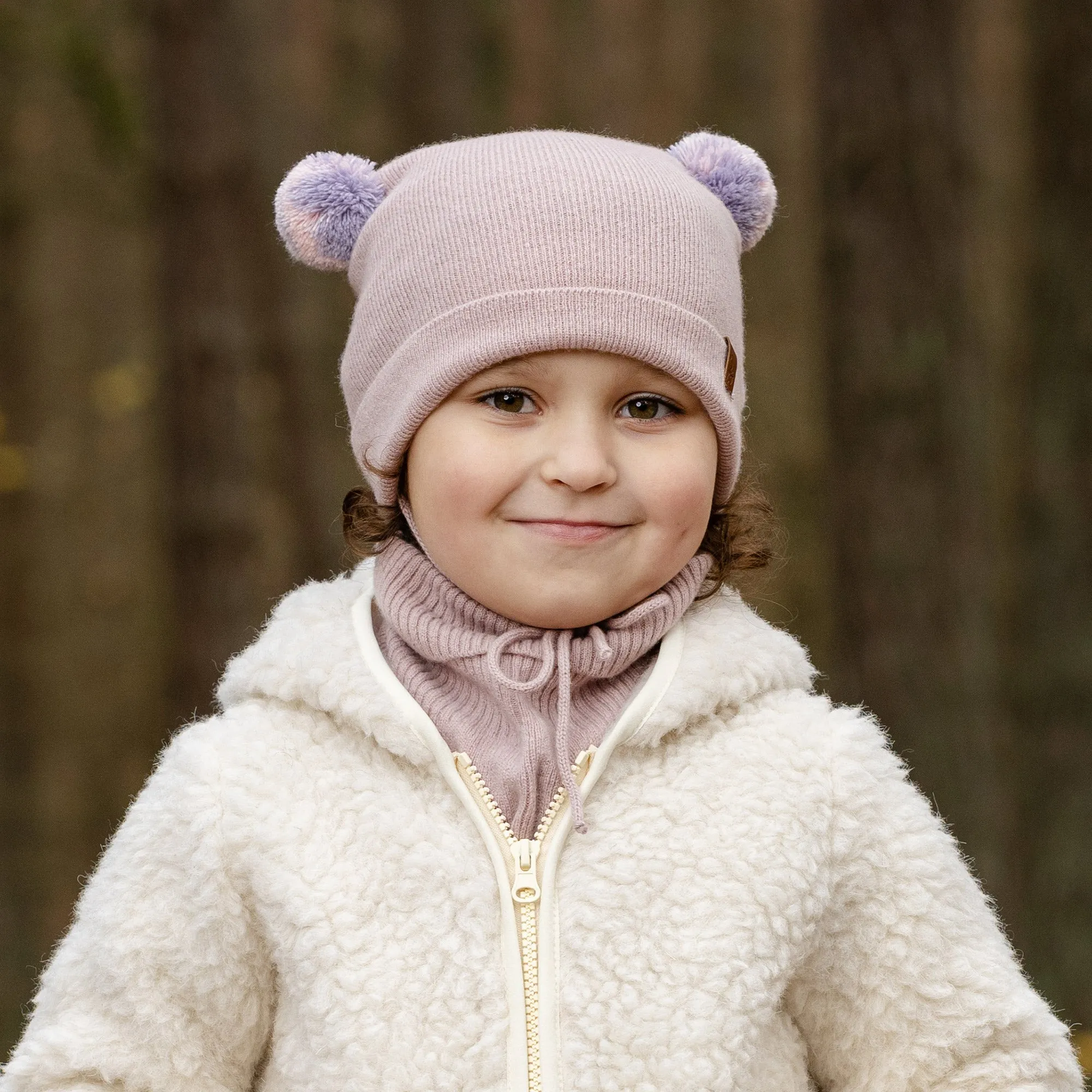 MENIQUE Knit Baby Beanie & Mittens 2-Piece