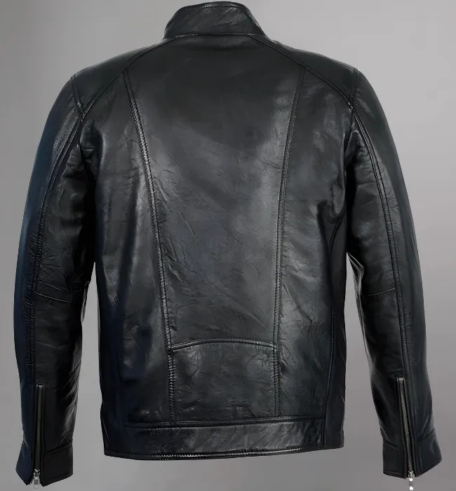 Milwaukee Leather Men's Lambskin Saddle Moto Leather Jacket