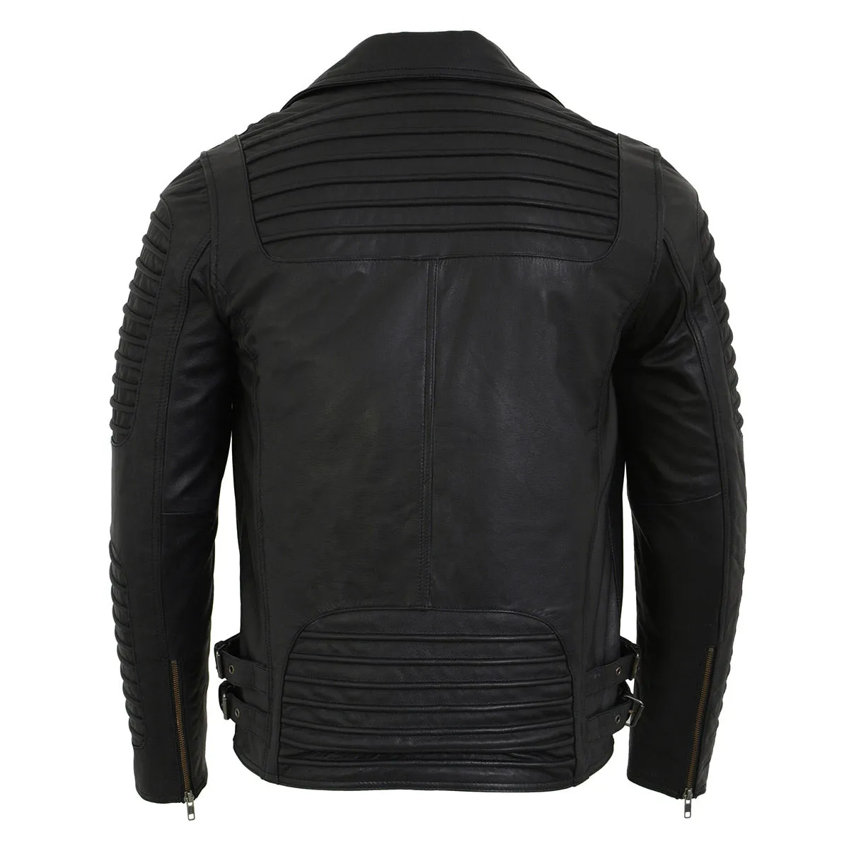 Milwaukee Leather SFM1885 Men's Black Leather Fashion Jacket with