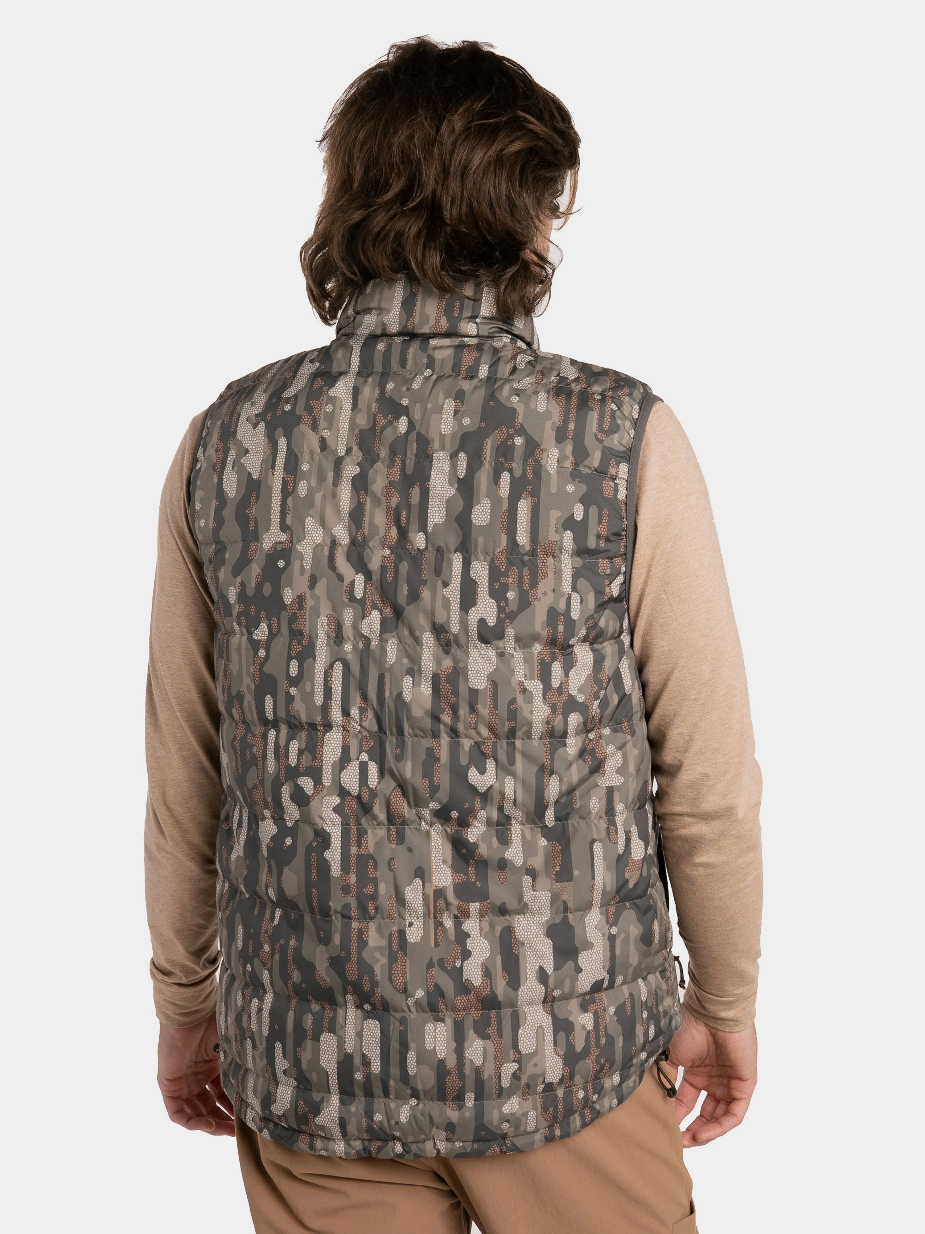 M's DryDown Reversible Vest - Raven / Woodland