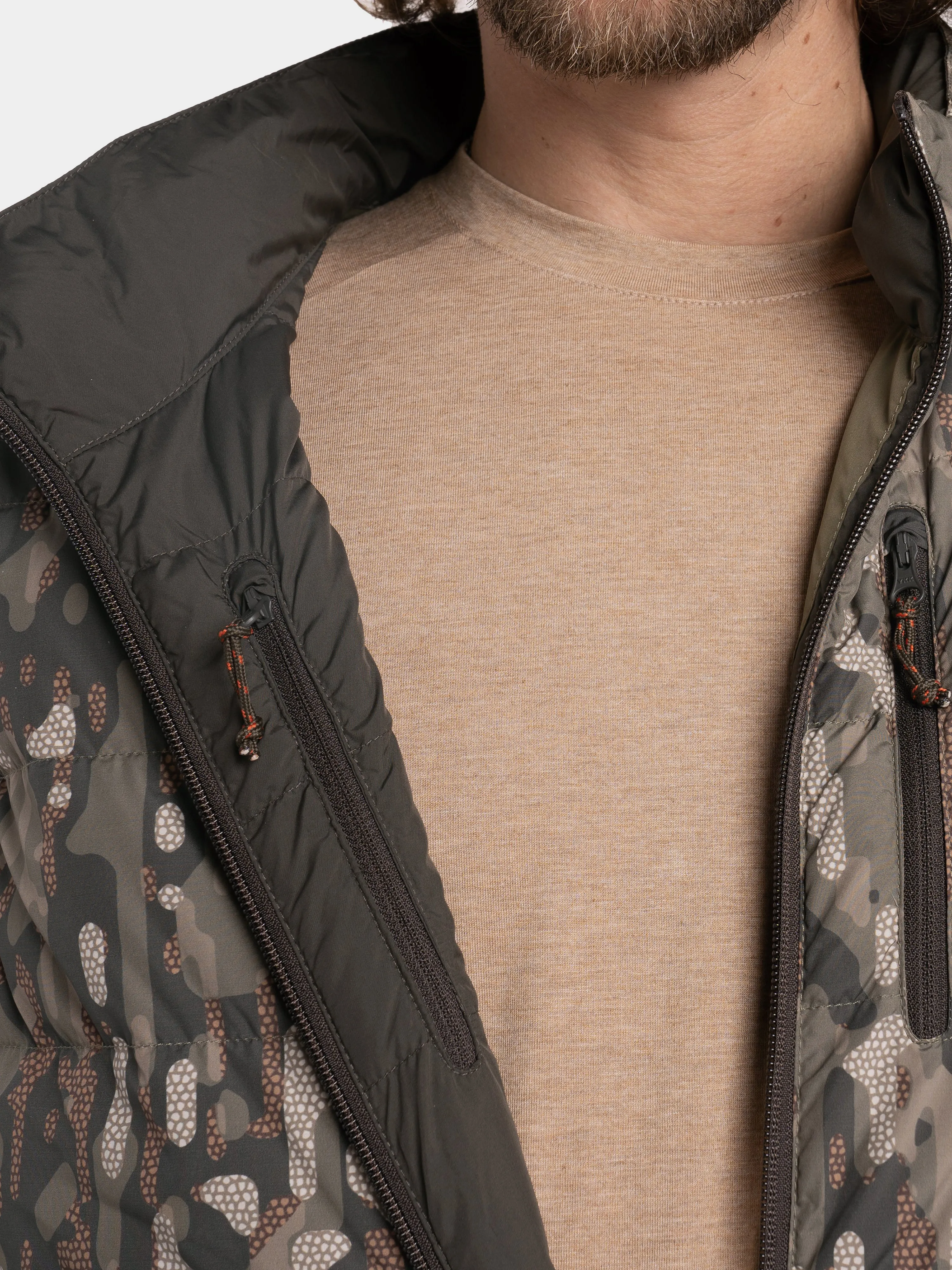 M's DryDown Reversible Vest - Raven / Woodland