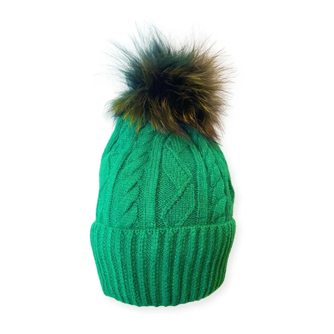 Multicolor Pompom Winter Hat