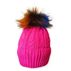 Multicolor Pompom Winter Hat