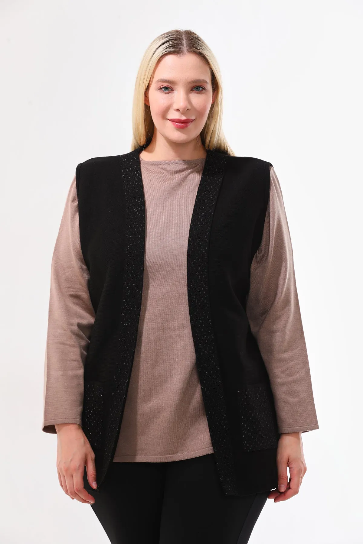 N&A Moms Knitted Vest Black