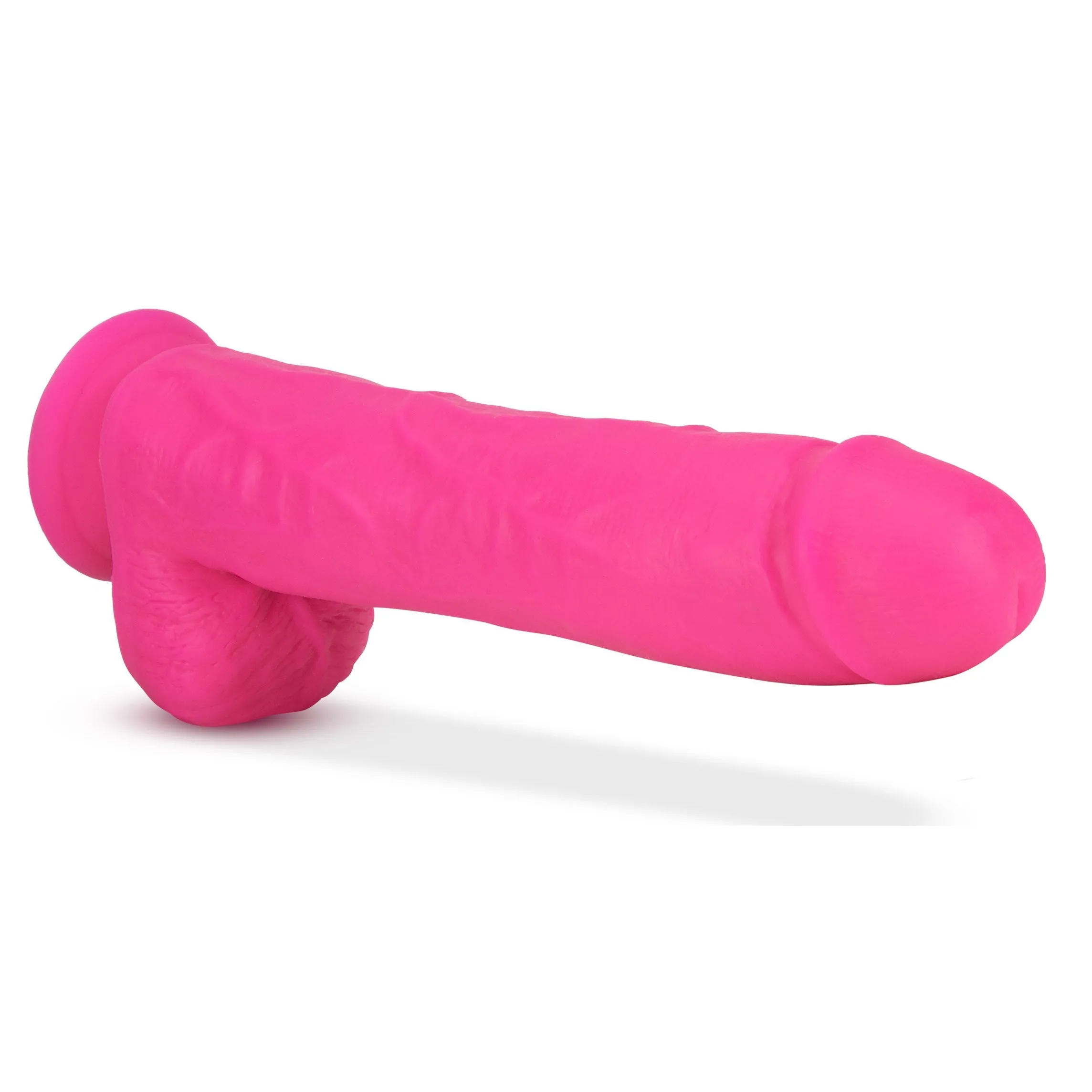 Neo - 11 Inch Dual Density Dildo - Neon Pink