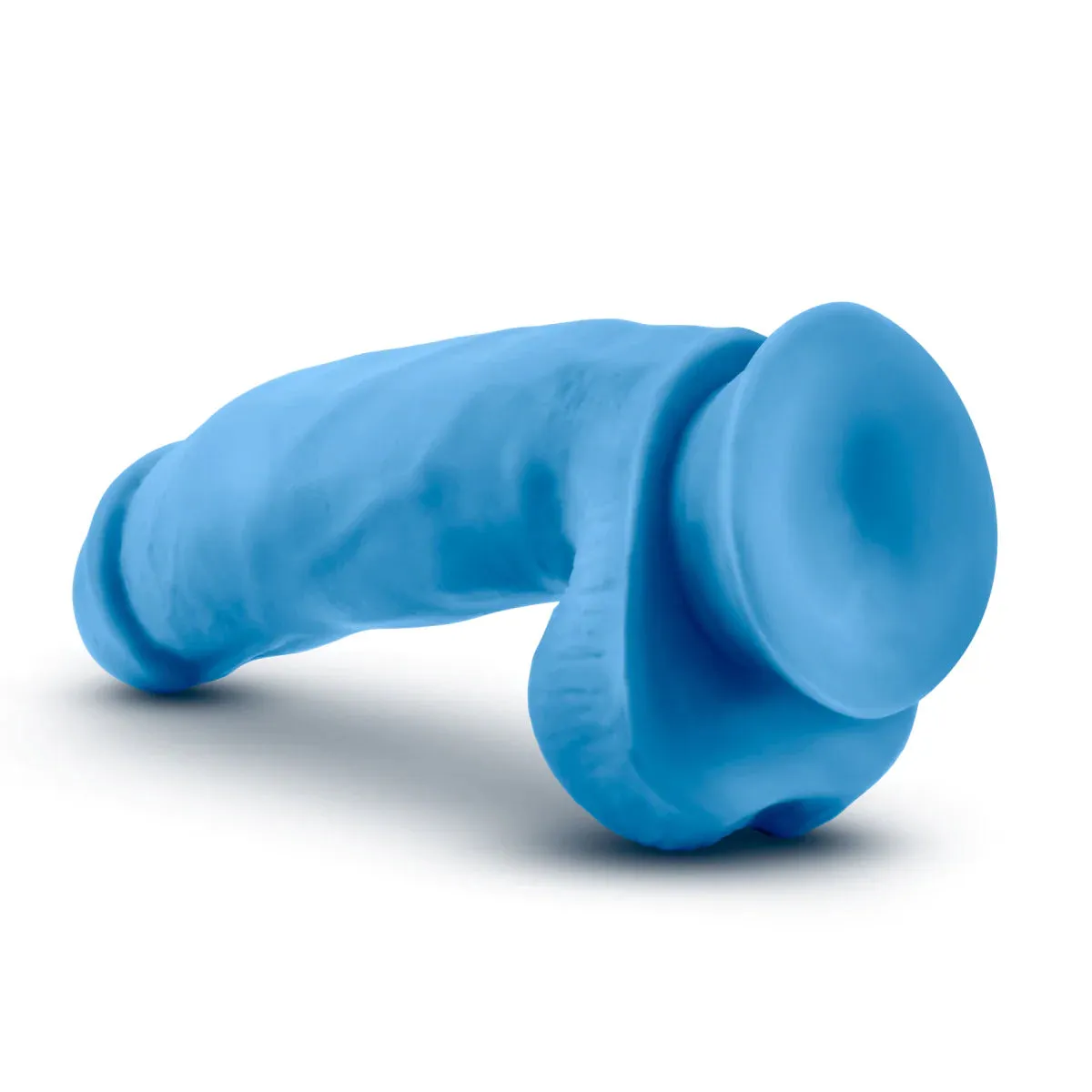 Neo Elite Neon Blue 7-Inch Long Dildo