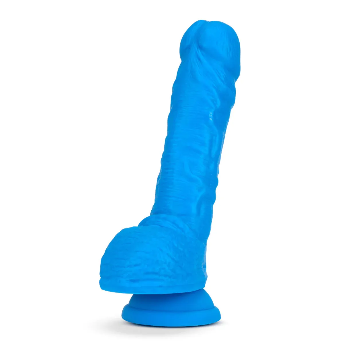 Neo Elite Neon Blue: 9-Inch Long Dildo